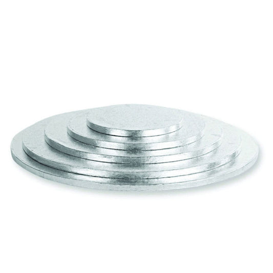 Cake Board Round Silver Thickness 1.2 cm - VARIOUS SIZES