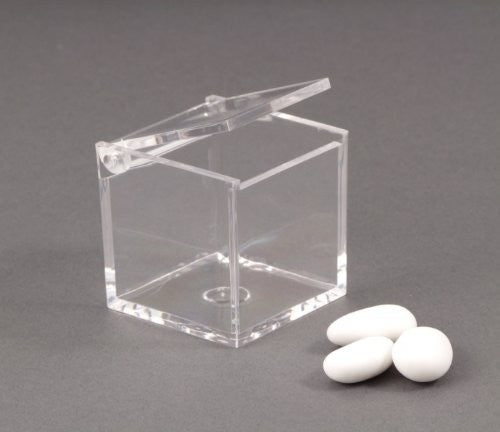 TRANSPARENT PLEXIGLASS BOX CM 5x5x5 CONFETTI HOLDER