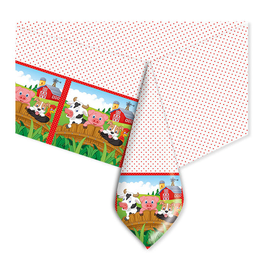 Plastic tablecloth 140 x 270 cm FARM