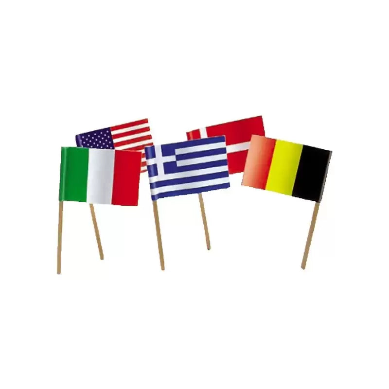 TOOTHPICKS WITH NATIONAL FLAGS 250 PCS