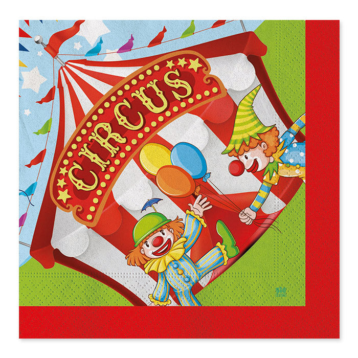 20 Napkins 33 x 33 cm CIRCUS Party