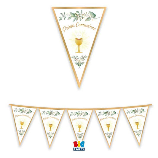 Festoon Cardboard flags 300 x 30 cm Communion