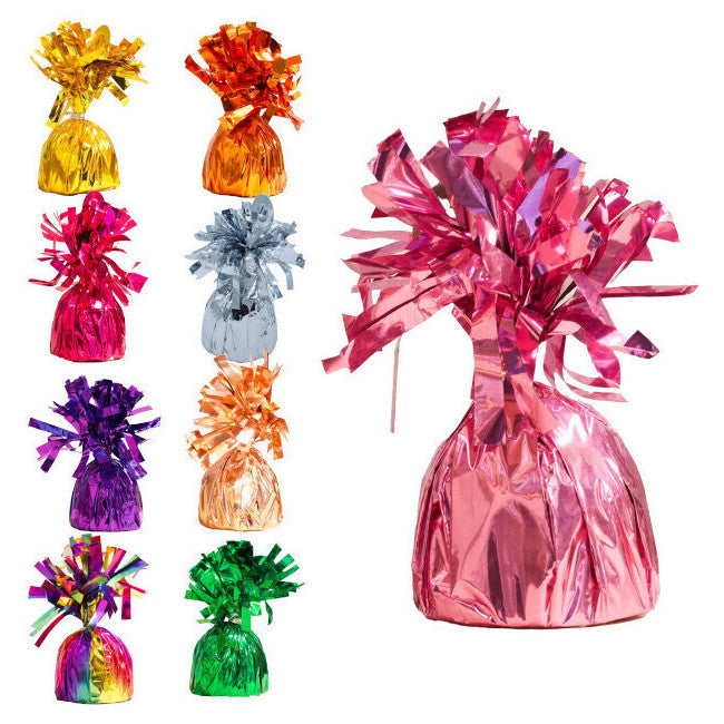 Metallic colored balloon weights - 1 pc