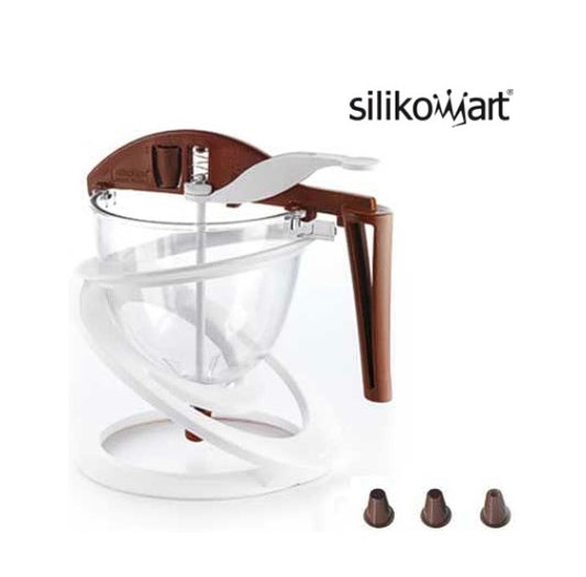 Funnel Choc Silikomart Colino Dosatore 1 Litro Con 3 Puntali