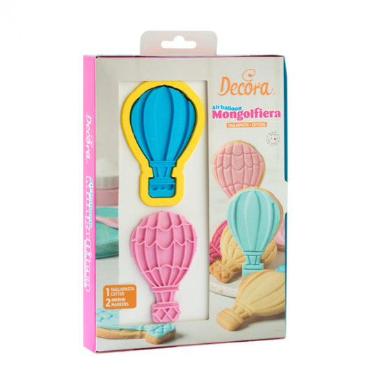 Hot Air Balloon Cookie Cutter and Marker Set