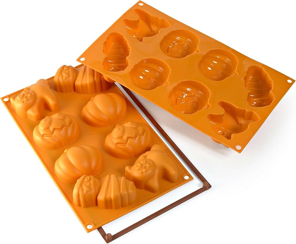 Halloween Silicone Mold 8 Shapes 70x64 H32 mm