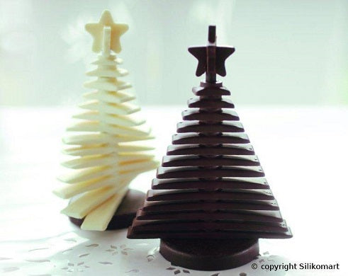 3D tree choc Stampo Silicone Albero