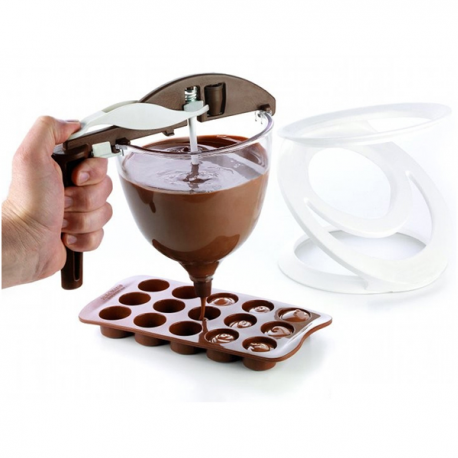 Funnel Choc Silikomart Colino Dosatore 1 Litro Con 3 Puntali