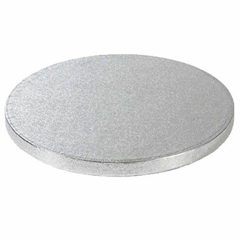 Cake Board Round Silver Thickness 1.2 cm - VARIOUS SIZES