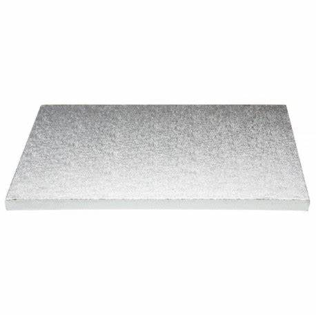 Cake Board RECTANGULAR Silver thickness 1.2 cm - VARIOUS SIZES