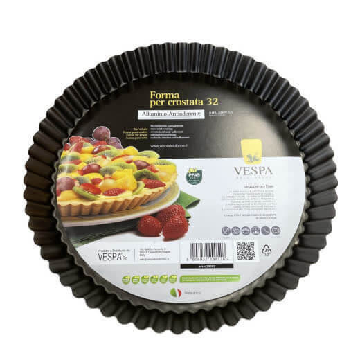 Vespa Furbo Tart Mold cm 28-32 Non-Stick Aluminum