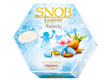 Snob Happy Event Birth Baby Crispo 500 GR confetti light blue