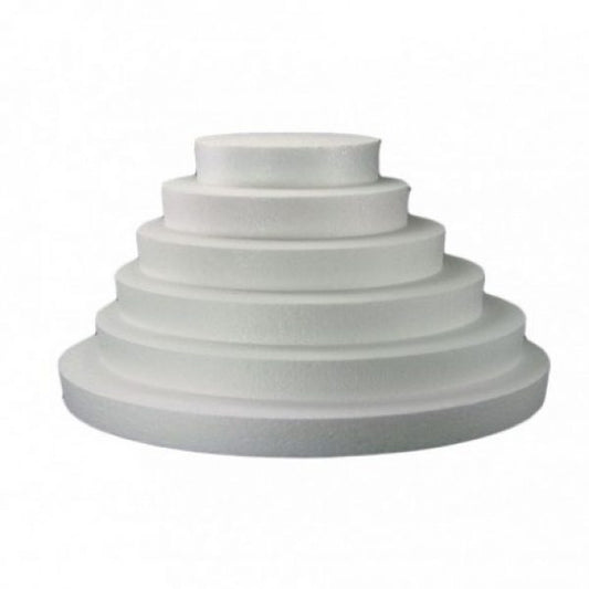 ROUND POLYSTYRENE DISCS H 2.5 CM