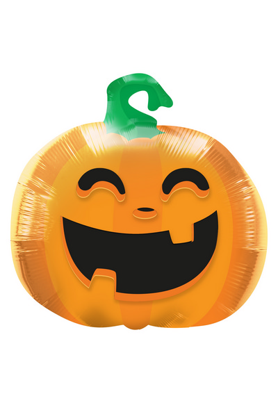 MAYLAR PUMPKIN HALLOWEEN BALLOON 55 x 56 cm