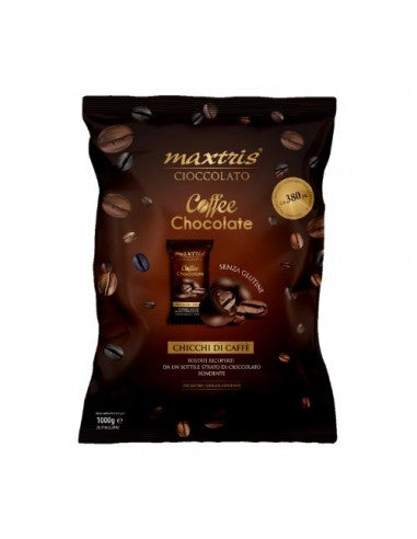 MAXTRIS CHOCOLATE COFFEE BEANS - 1 KG BAG