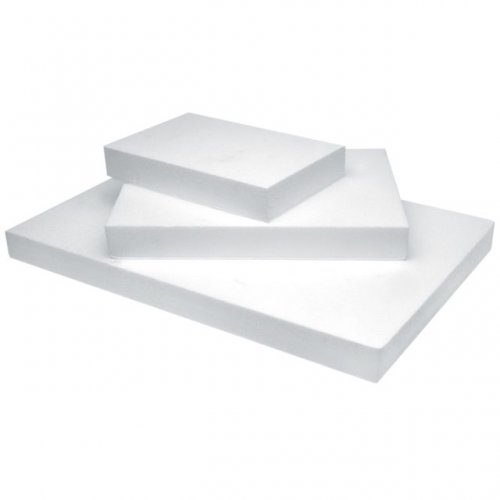 RECTANGULAR POLYSTYRENE BASES H 5 CM