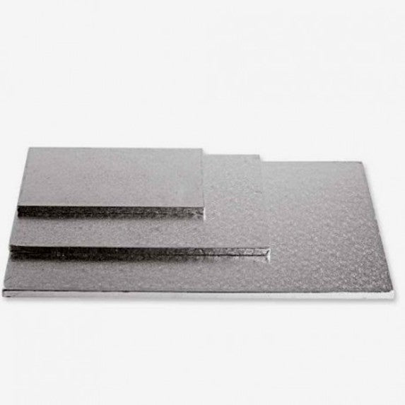 Cake Board RECTANGULAR Silver thickness 1.2 cm - VARIOUS SIZES